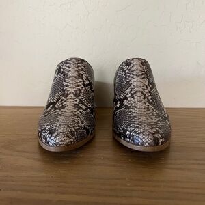 Splendid Snake Print Leather Mules
